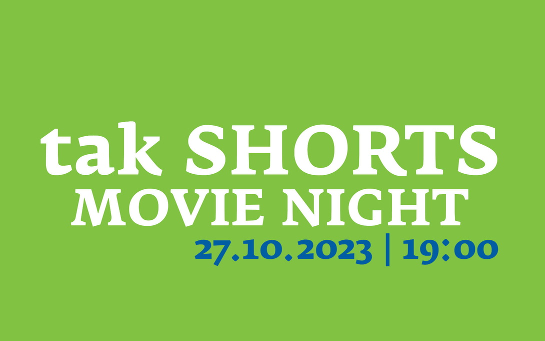 grüne Fläche mit weißen Lettern tak Shorts Movie Night
